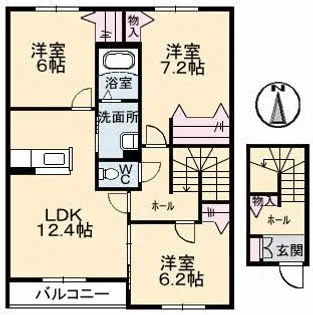 メゾン・ド・パレス A棟【2階】の間取り