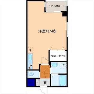 ラ・ペジブル野々市【4階】の間取り