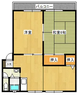 ニューメゾンドA【2階】の間取り