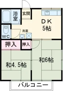 コーポタキザワI【1階】の間取り