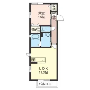 カーサファルコーネ【2階】の間取り