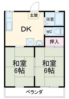 高木ハイツ【1階】の間取り