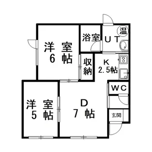 ボヌール幸【1階】の間取り