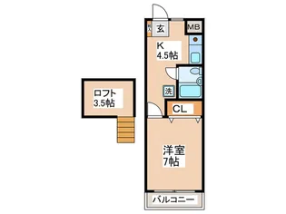 アリビオK III【1階】の間取り