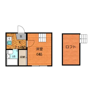 レオパレス沖田【2階】の間取り