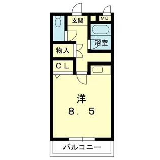 ビルディング大和【4階】の間取り
