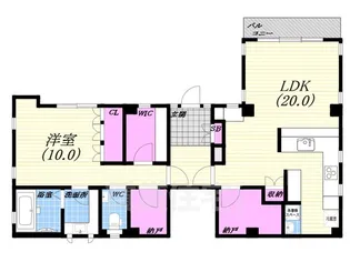 松生ビラ【1階】の間取り