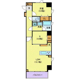 レーヴ半蔵門【4階】の間取り