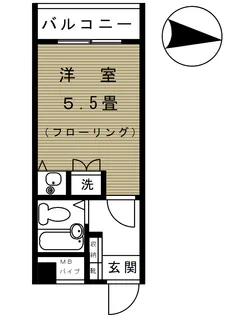山本ビル【4階】の間取り