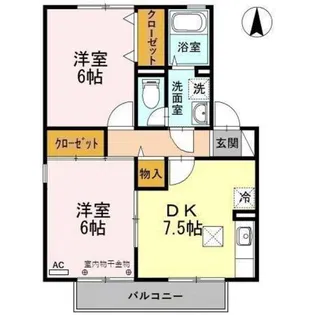 セジュールII【1階】の間取り