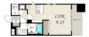 Gate Court Toyonaka(ゲートコート豊中)【12階】の間取り