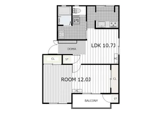 quarters【2階】の間取り