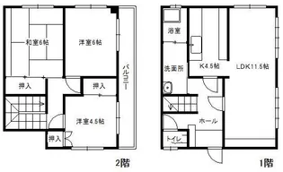 田崎アパートの間取り