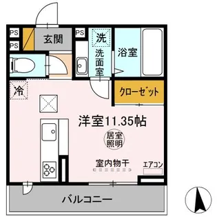 モンテマーレ鴨川【1階】の間取り