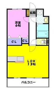 ルーナシティ【2階】の間取り