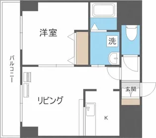 サンコート南6条壱番館【4階】の間取り