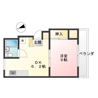 ドマーニ松美ガ丘【2階】の間取り