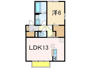 ルナコート【1階】の間取り
