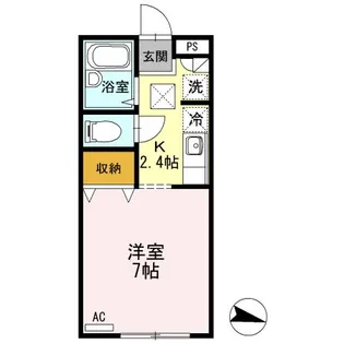 福島県郡山市並木3【アパート】の間取り