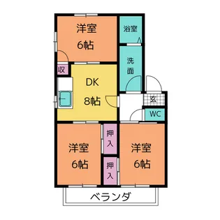 3DKの間取り画像