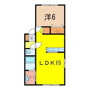 ひまわりA棟【1階】の間取り