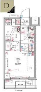 クレヴィスタ横浜関内【6階】の間取り