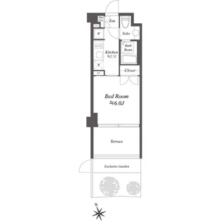 サムティレジデンス浦安【1階】の間取り