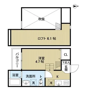 シュエット鳳【2階】の間取り