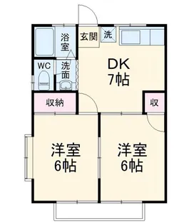 コーポ三角【2階】の間取り