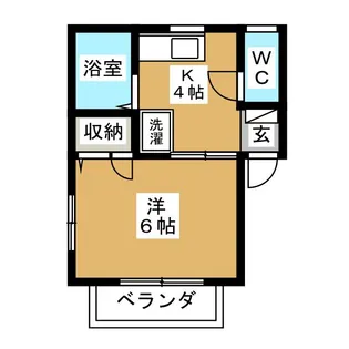 サマックスグレシャス【2階】の間取り