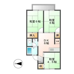 アーバン松が丘【1階】の間取り