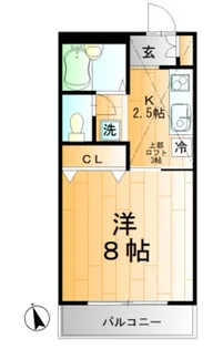 リーベン東横【1階】の間取り