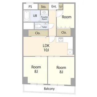 麻布東町マンション【4階】の間取り