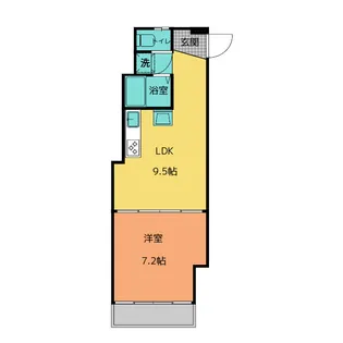 安島コーポ【4階】の間取り