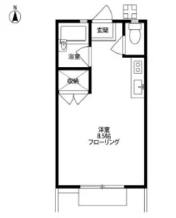 サンパレス中町【2階】の間取り