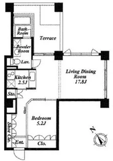 クイズ広尾【6階】の間取り