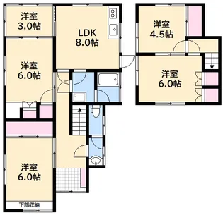広島県広島市西区己斐西町【一戸建】の間取り