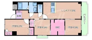 インプルーブ天満橋【2階】の間取り