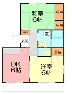 ボタニカアパルトマンII【1階】の間取り