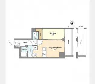 Augusta Residence 新小岩【4階】の間取り