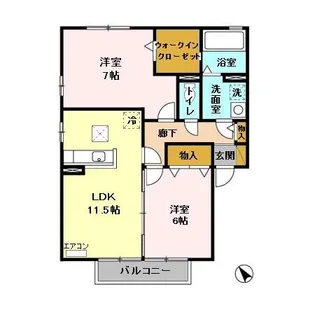 メイプルヒル C【1階】の間取り