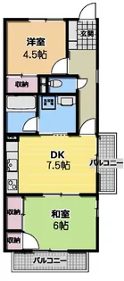 リュミエ新所沢I【2階】の間取り