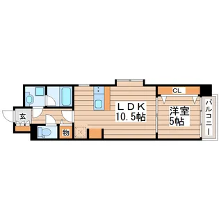 コンフォートEXE連坊ステーション【4階】の間取り