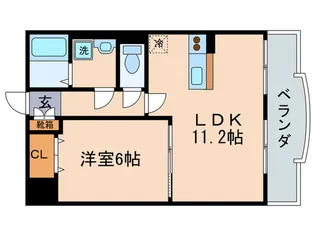 ミモザ千【4階】の間取り