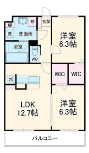 Lusora Osato【2階】の間取り