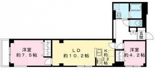 Jspace Axis【4階】の間取り