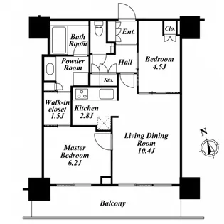 東京都中央区湊3【マンション】の間取り