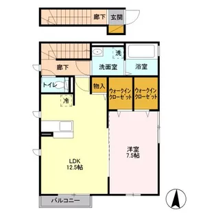セジュール桂II【2階】の間取り