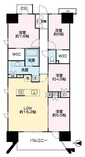 レーベン水戸ONE STATE TOWER【4階】の間取り