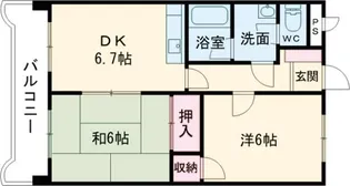 メゾン・DE・OK【3階】の間取り